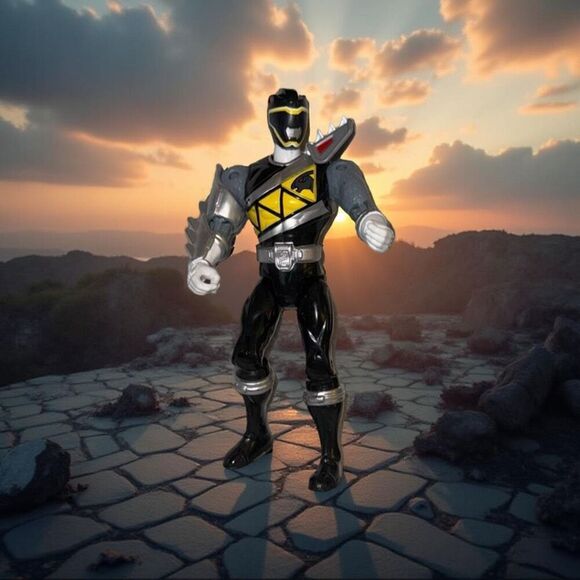 Power Rangers Lightning Collection Dino Charge Black B21 - Picture 1 of 7